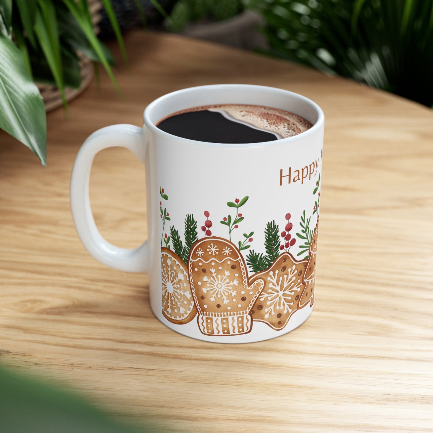 Happy Holidays, Ceramic Mug 11oz