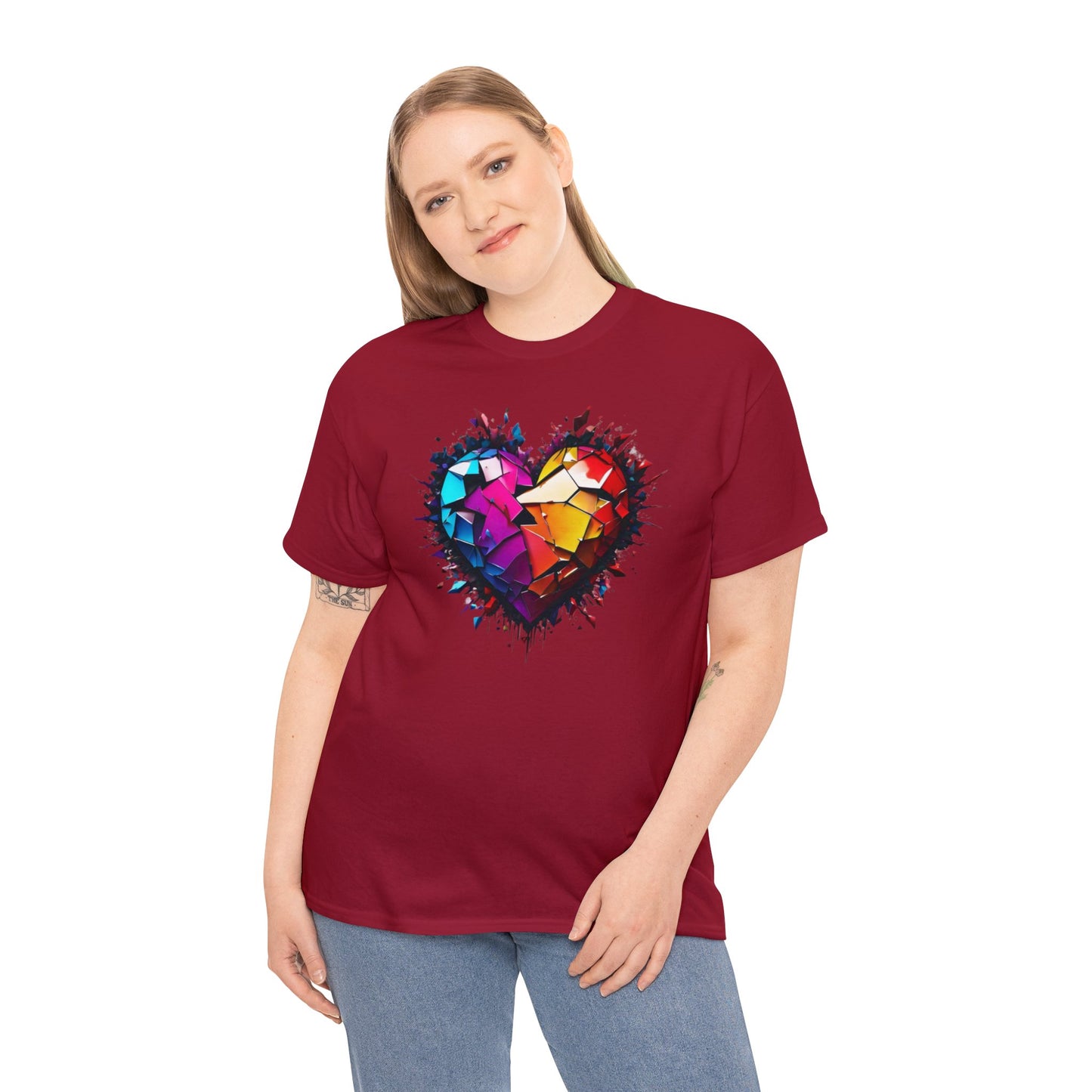 Heart Unisex Heavy Cotton T-Shirt