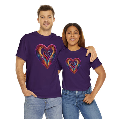 Hearts Unisex Heavy Cotton T-Shirt