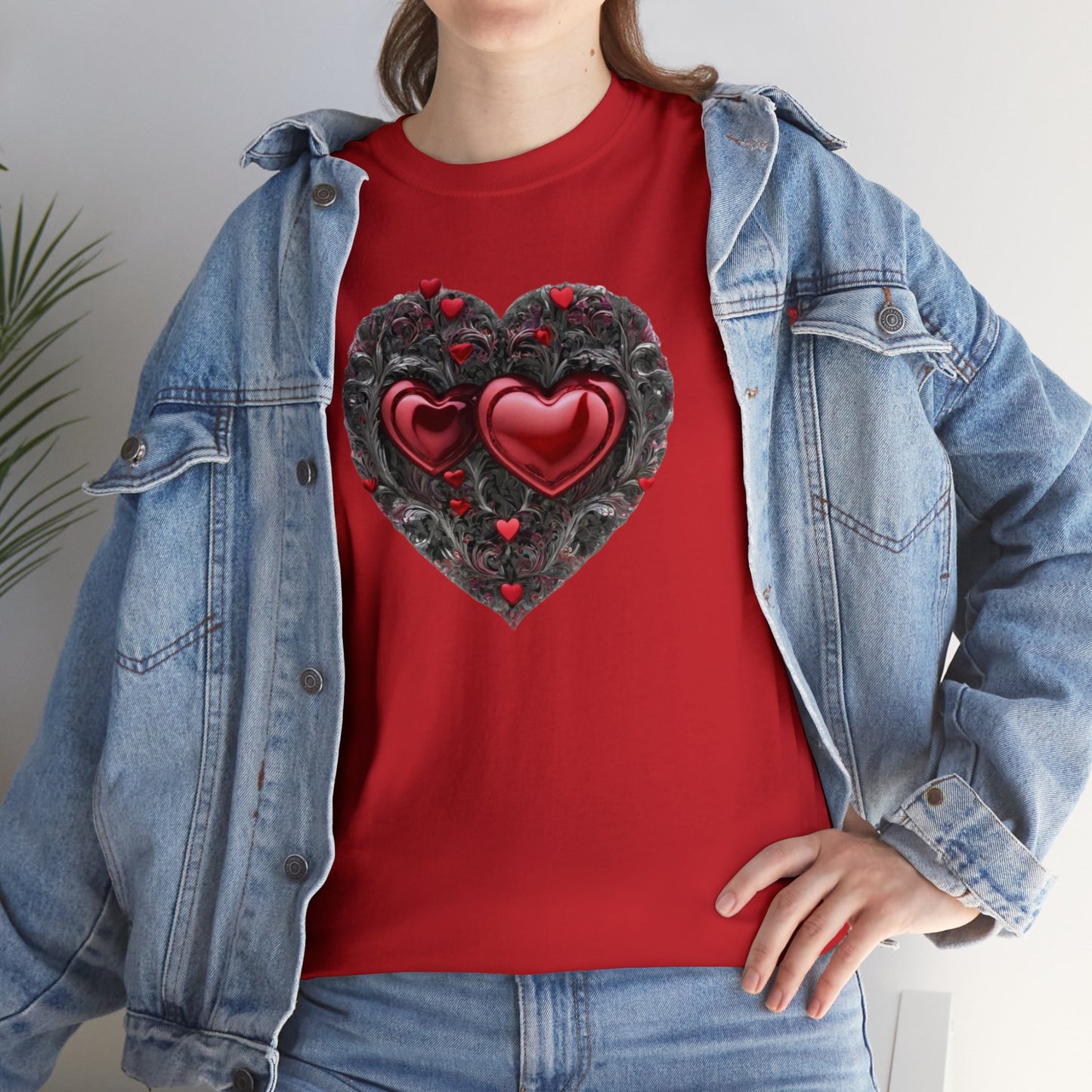 Two Hearts Together Unisex Heavy Cotton T-Shirt