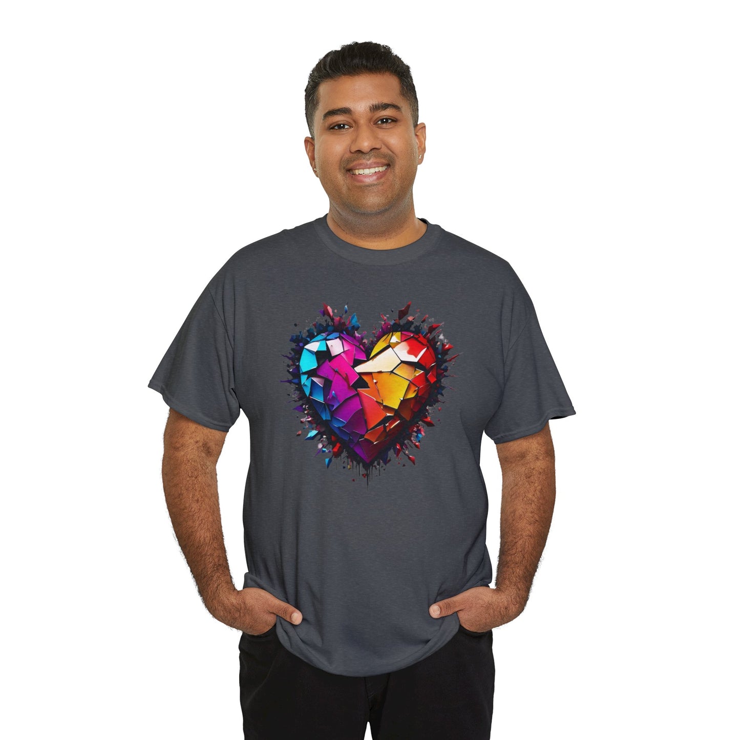 Heart Unisex Heavy Cotton T-Shirt