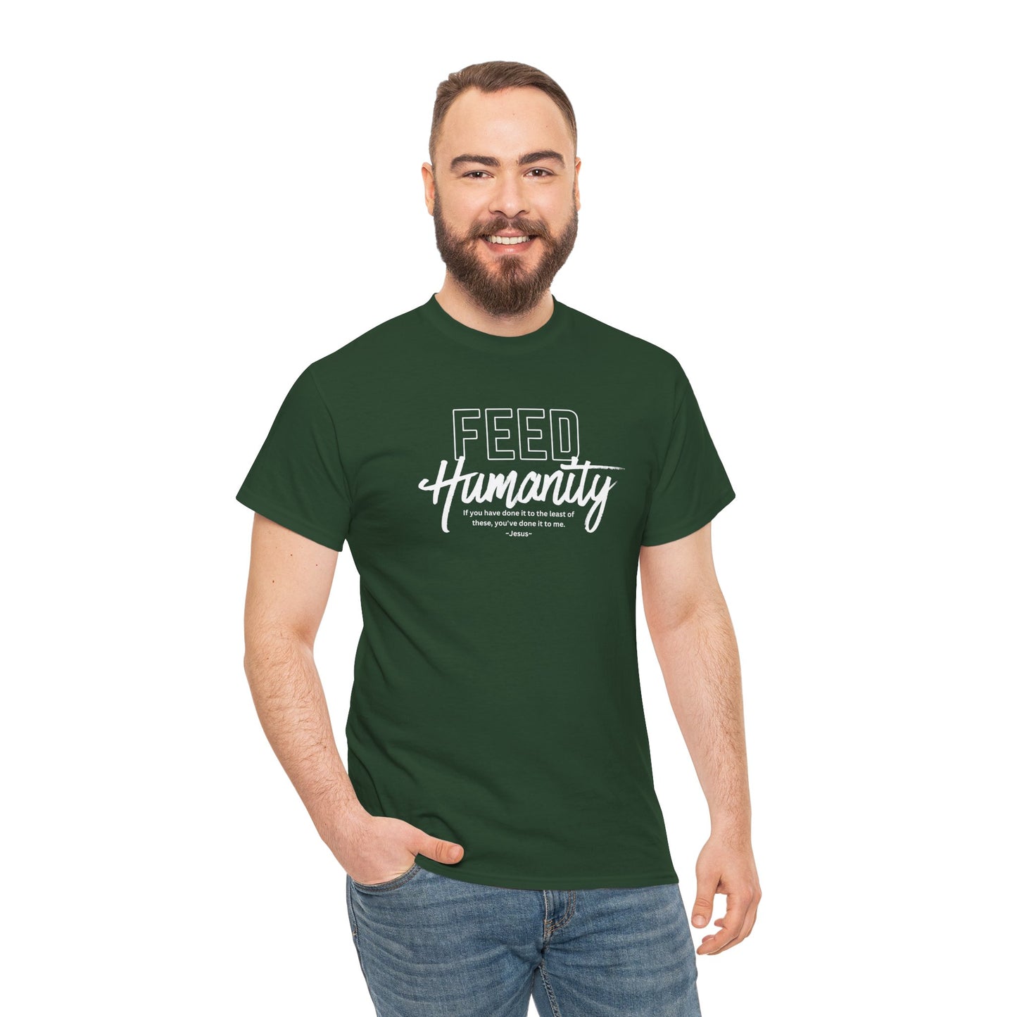 Feed Humanity  Unisex Heavy Cotton Tee