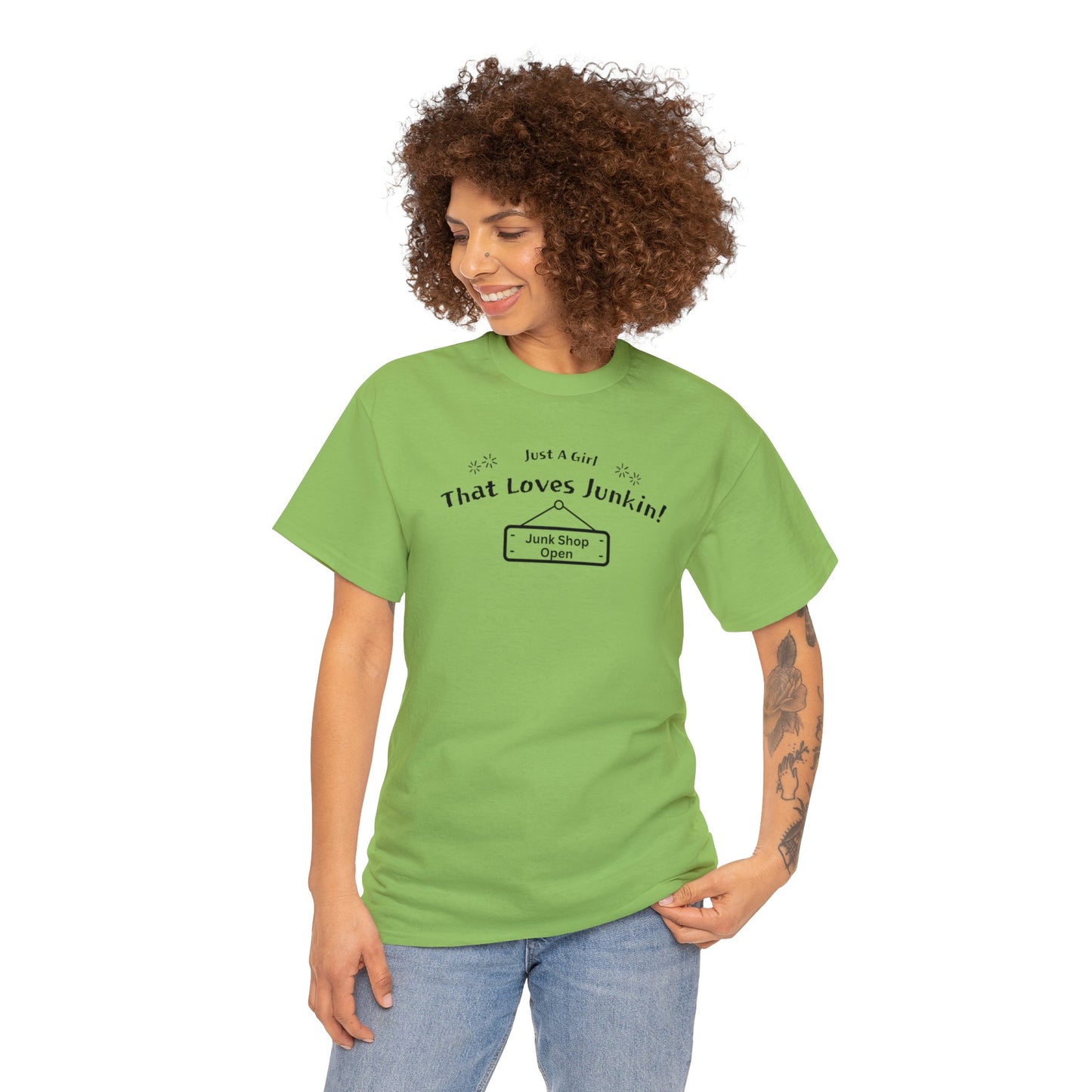 Just A Girl that Loves Junkin Unisex Heavy Cotton T-Shirt