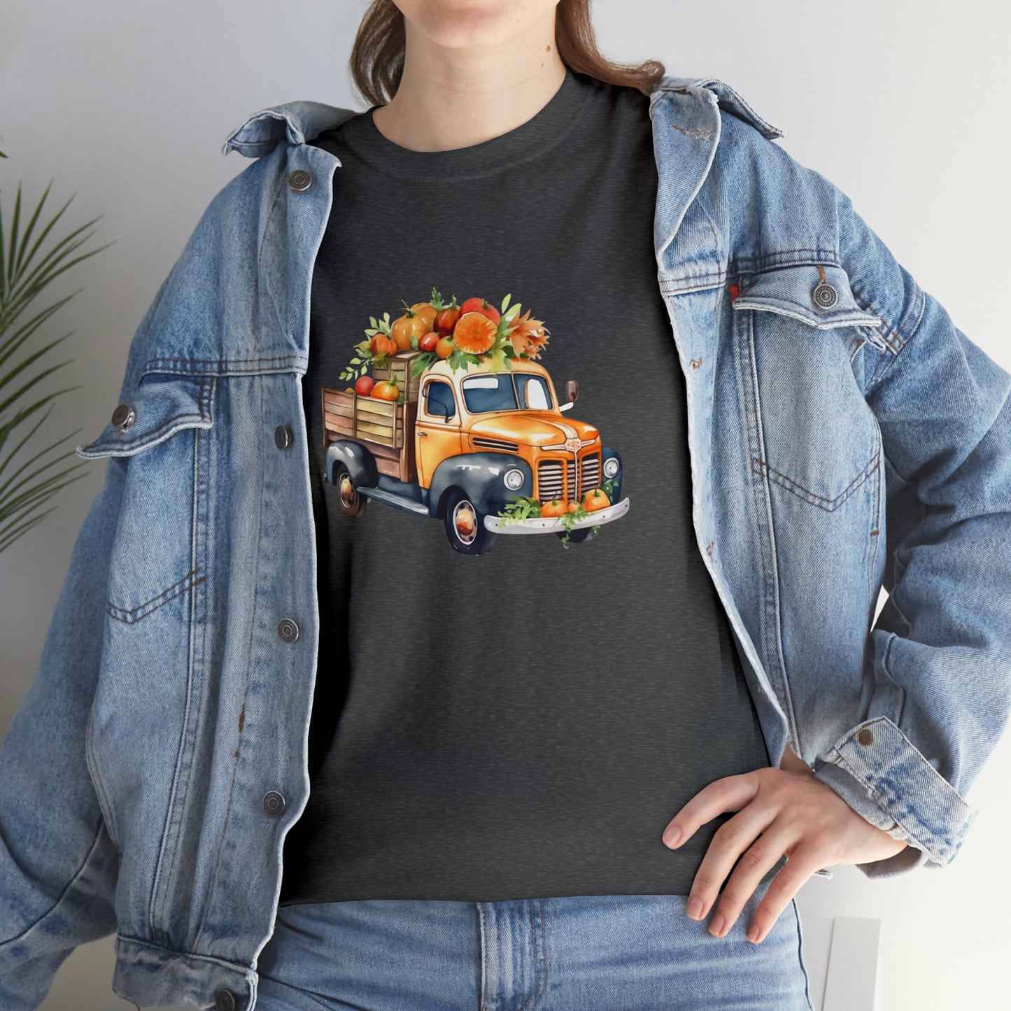 Fall Truck - Unisex Heavy Cotton Tee