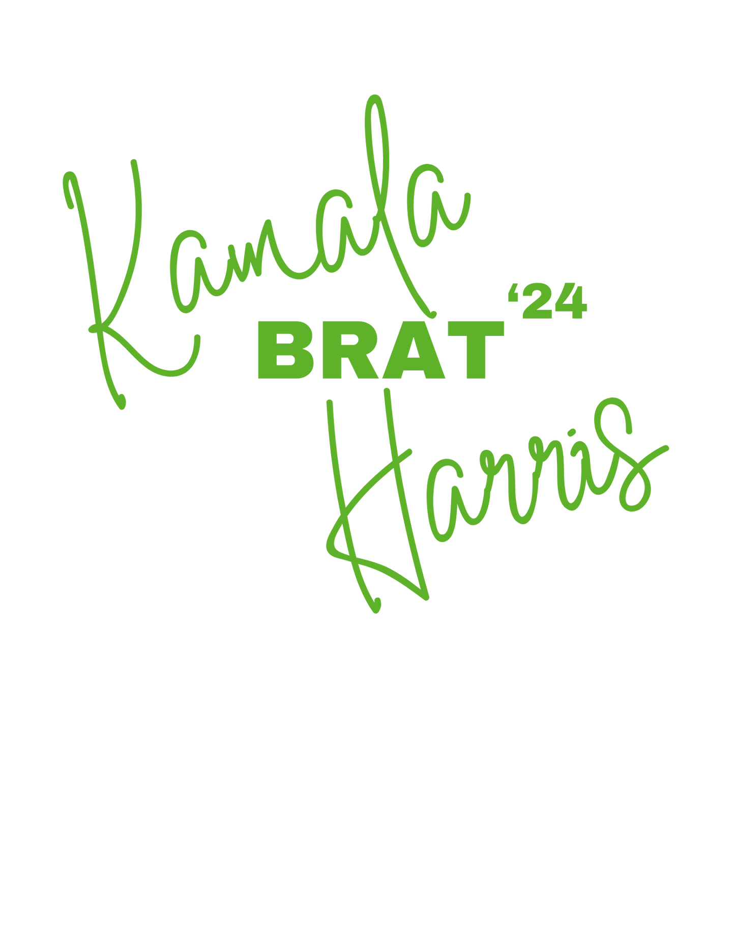 "BRAT" Kamala Harris - Unisex Heavy Cotton Tee