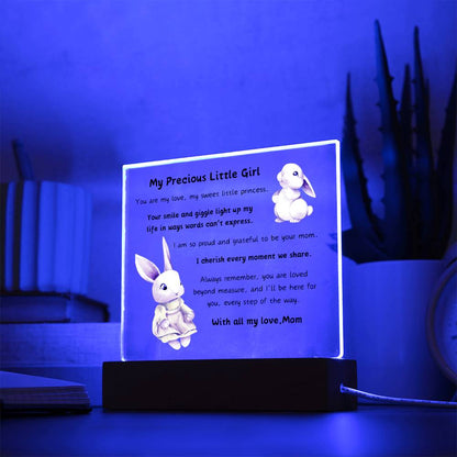 Acrylic Plaque with Optional LED Nightlight - Little Girl