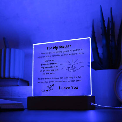 Acrylic Nightlight Gift for Brother