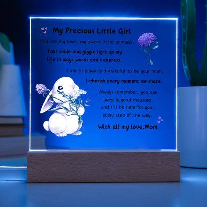 Acrylic Plaque with Optional LED Nightlight - Little Girl