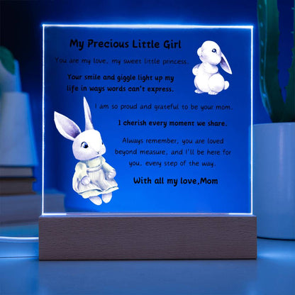 Acrylic Plaque with Optional LED Nightlight - Little Girl