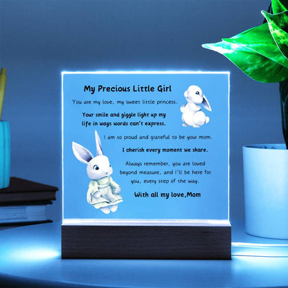 Acrylic Plaque with Optional LED Nightlight - Little Girl