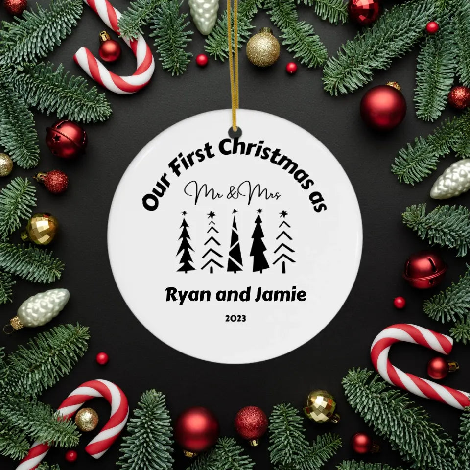 Personalized  - First Christmas Married