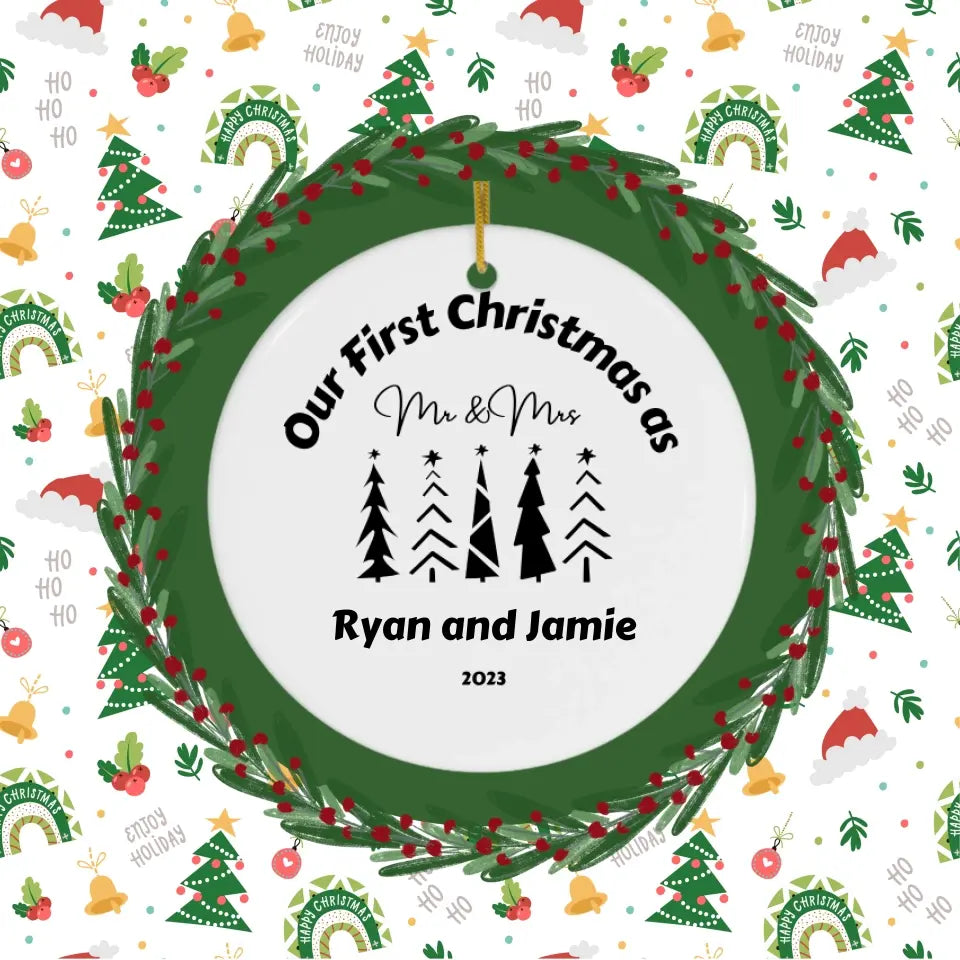 Personalized  - First Christmas Married