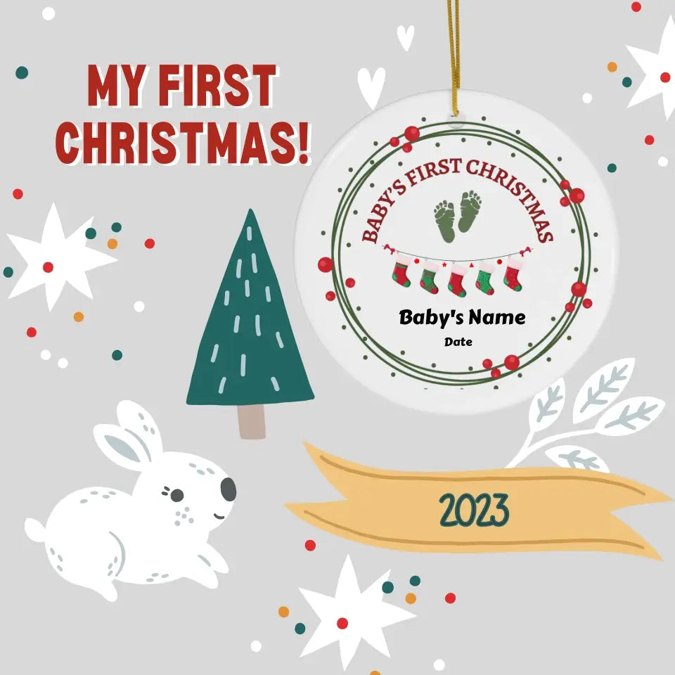 Personalized  - Baby's First Christmas