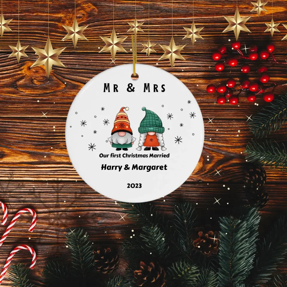 Personalized  - First Christmas Married