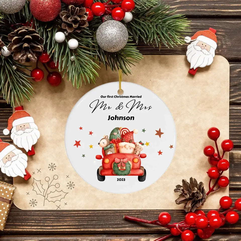 Personalized  - First Christmas Married